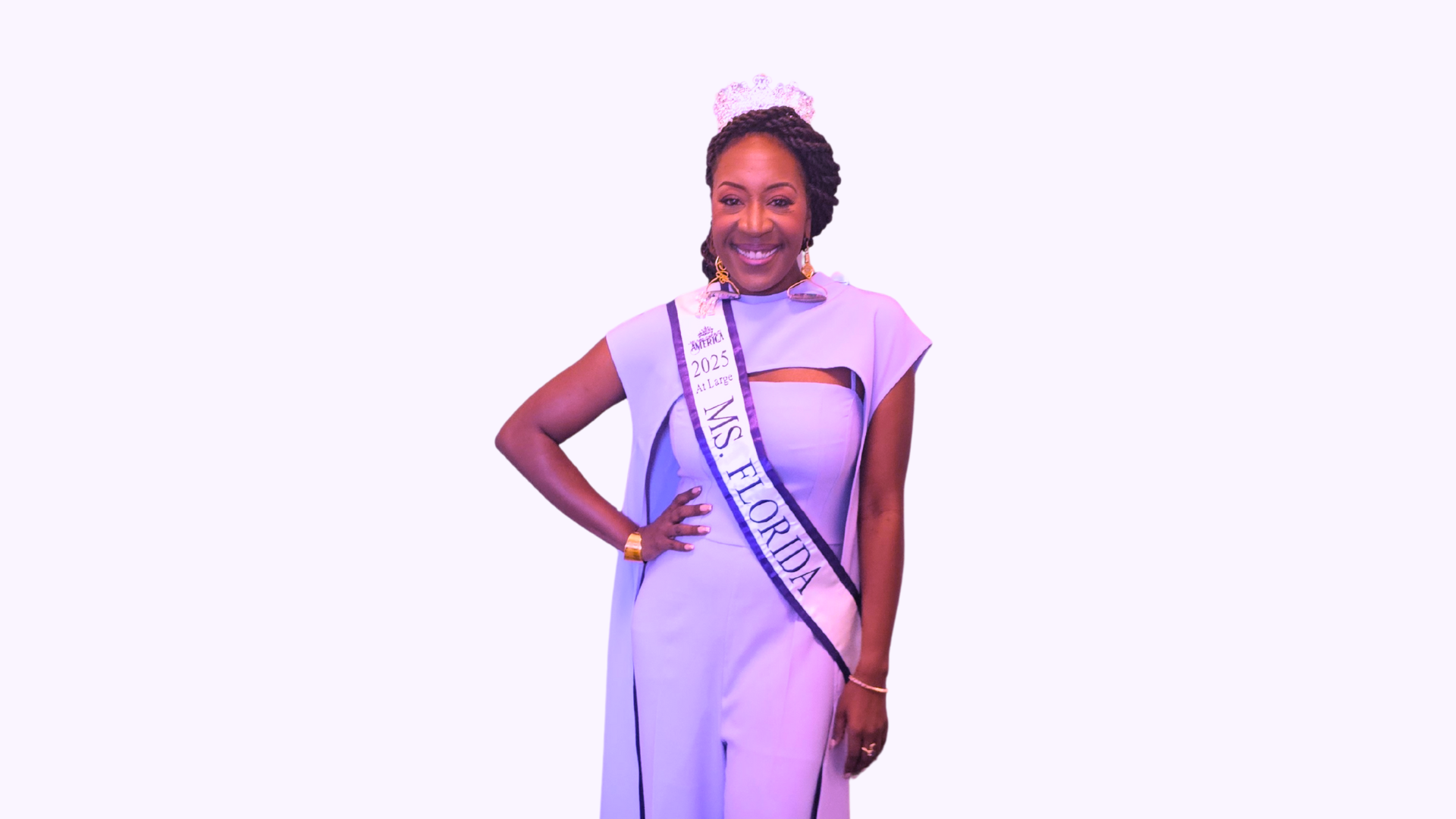 2 Michelle Hamilton wearing a Miss Florida sash